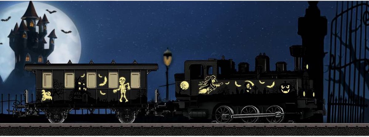 Märklin Marklin miniatuurmodel stoomlocomotief Halloween - Zwart