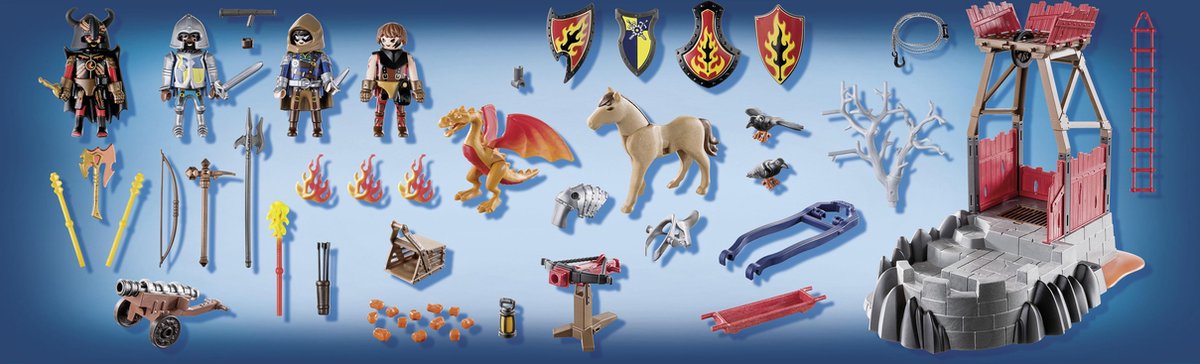 Playmobil Novelmore Burnham Raides lavamijn 103 delig (70390) - Zwart