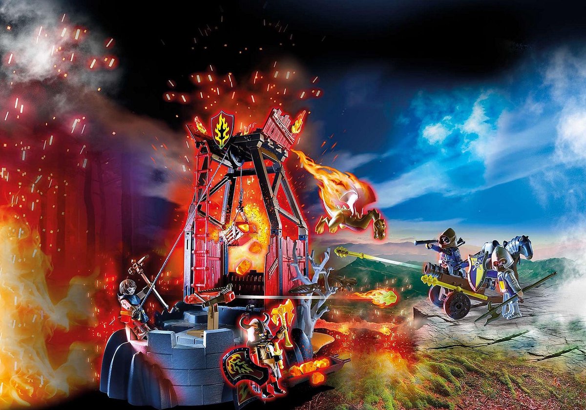 Playmobil Novelmore Burnham Raides lavamijn 103 delig (70390) - Zwart