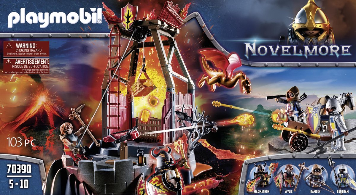 Playmobil Novelmore Burnham Raides lavamijn 103 delig (70390) - Zwart