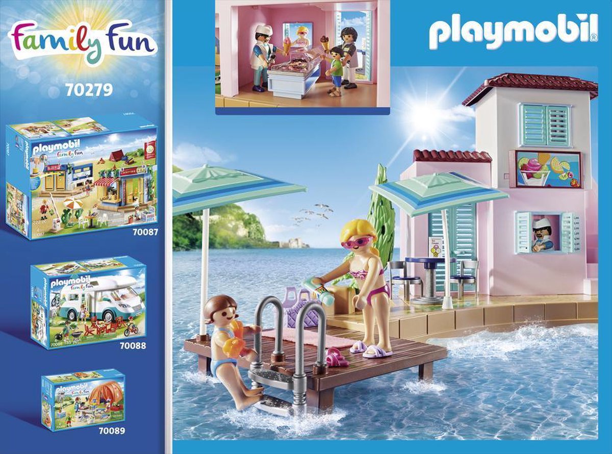 Playmobil Family Fun: ijssalon aan de haven (70279)