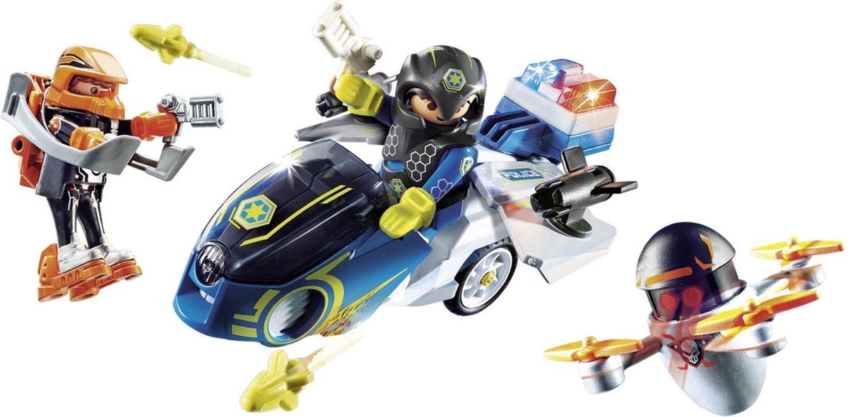 Playmobil Galaxy Police motorfiets jongens 40 delig