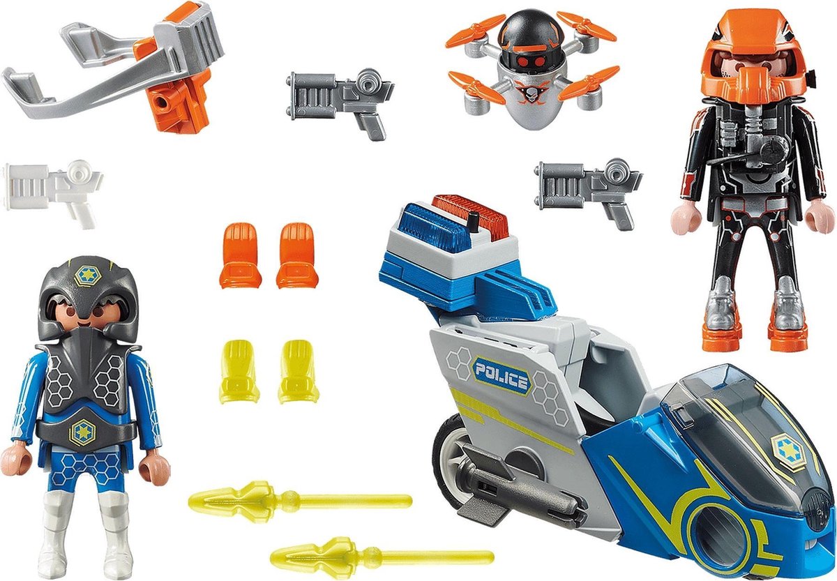 Playmobil Galaxy Police motorfiets jongens 40 delig