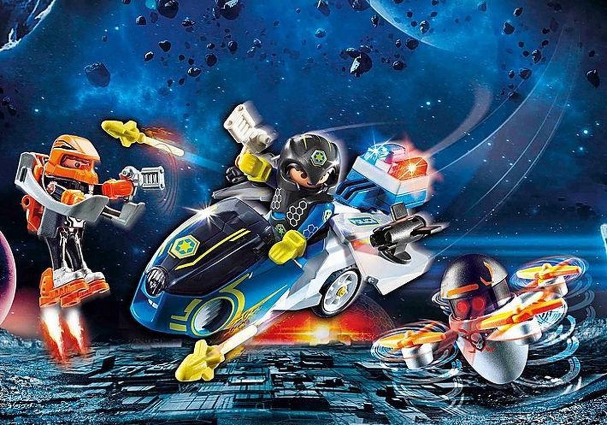 Playmobil Galaxy Police motorfiets jongens 40 delig