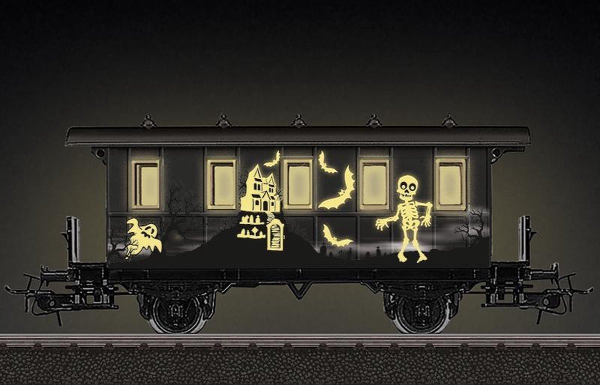 Märklin Marklin miniatuurmodel Halloween rijtuig glow in the dark - Zwart