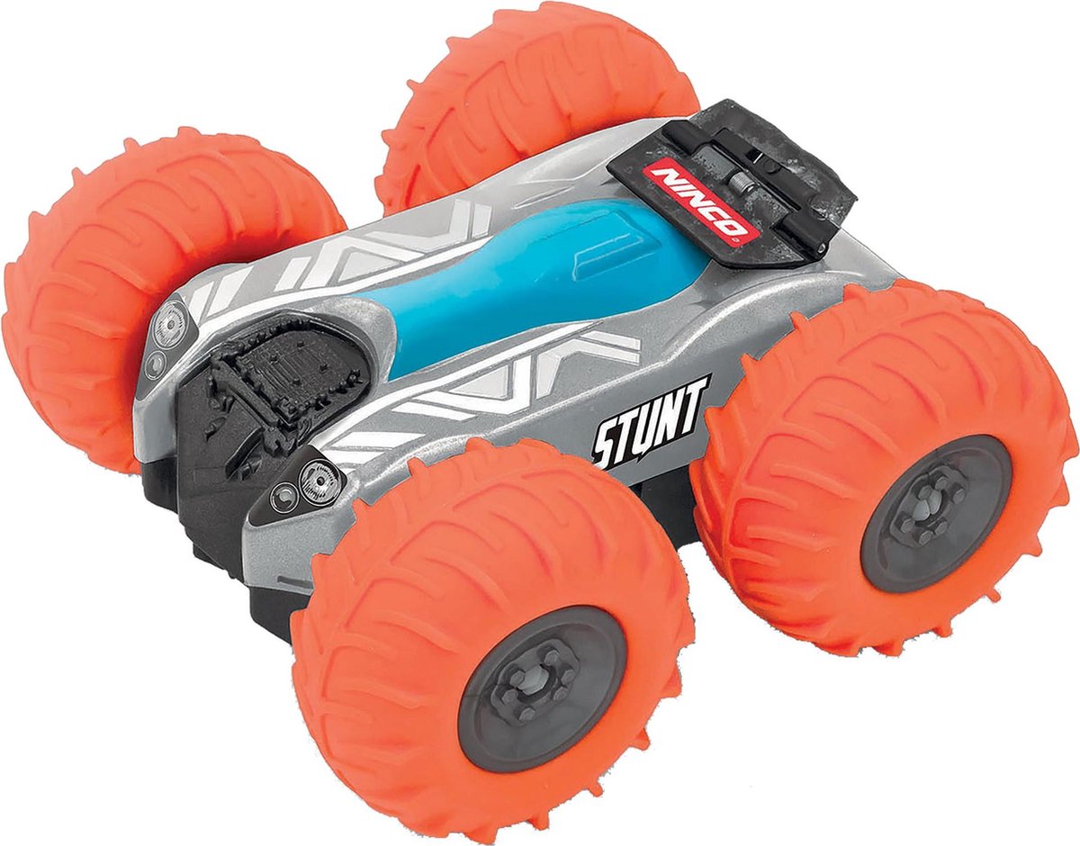 Ninco auto RC Stunt junior 13 cm rubber 2 delig - Oranje