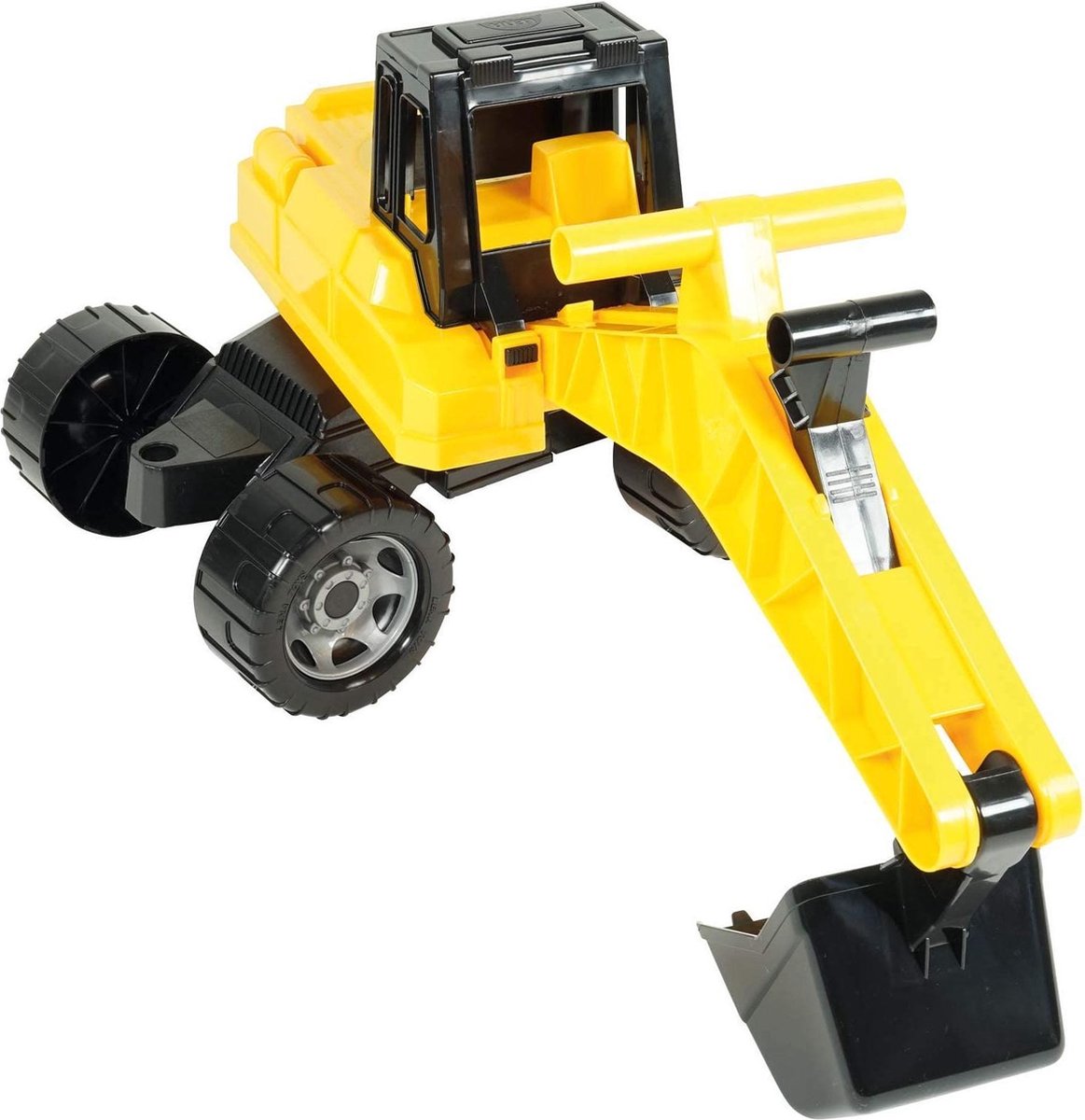 Lena graafmachine Giga Trucks junior 70 cm/geel - Zwart