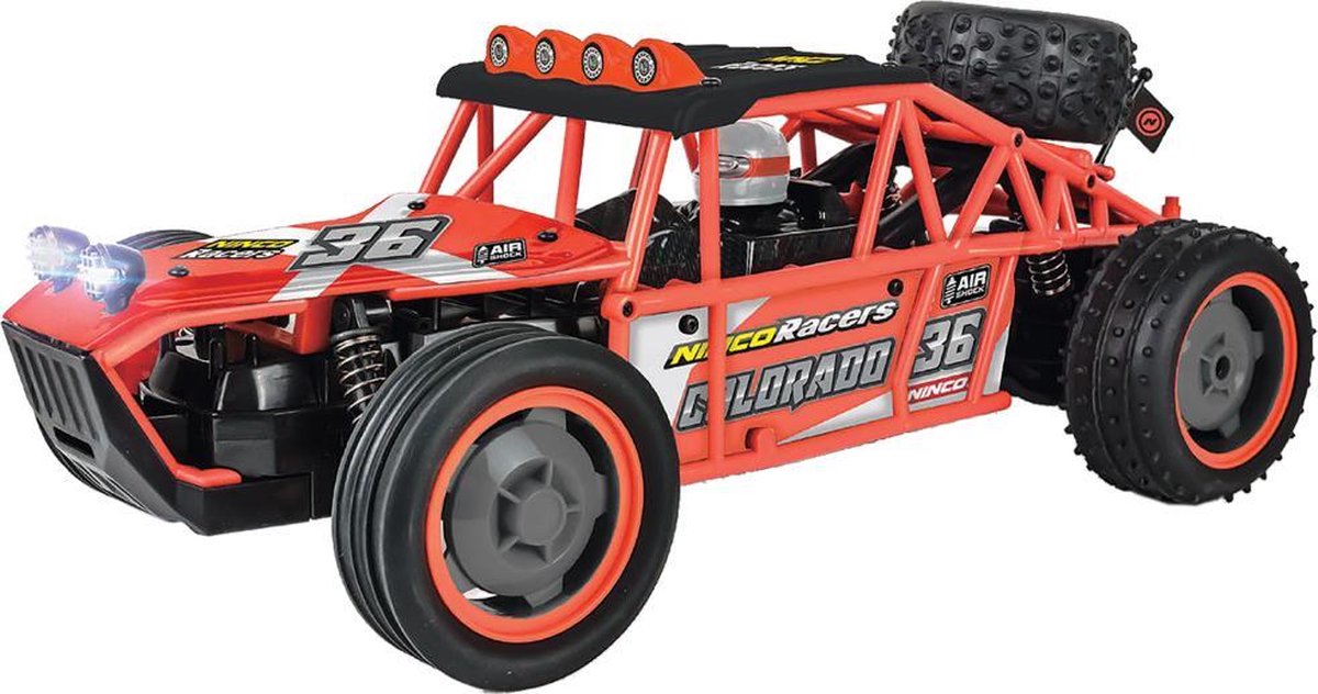 Ninco raceauto RC High Speed Buggy 1:10 rubber 2 delig - Oranje