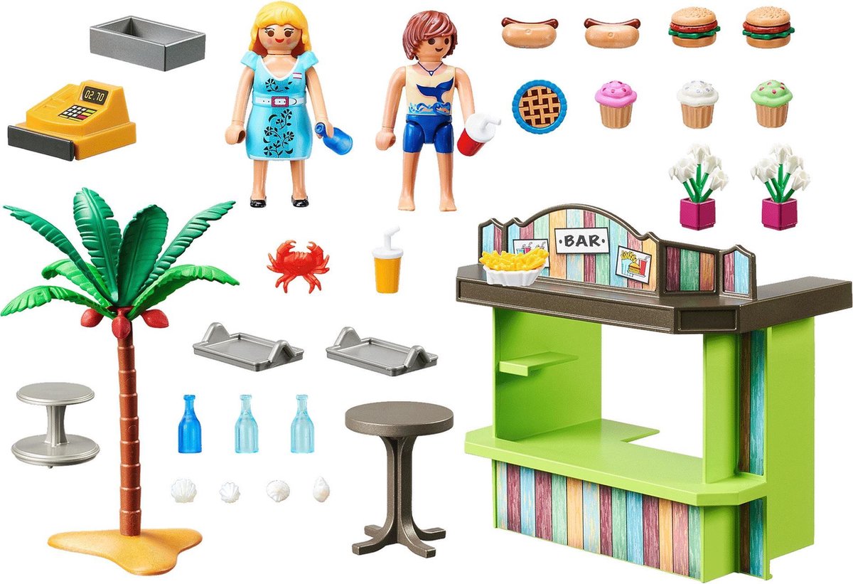 Playmobil Family Fun strandkiosk junior 66 delig