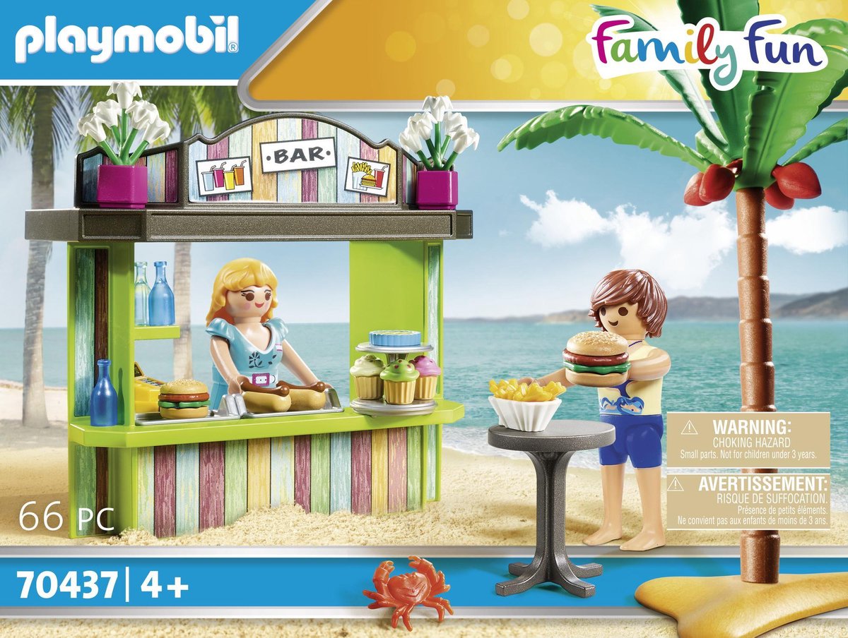 Playmobil Family Fun strandkiosk junior 66 delig