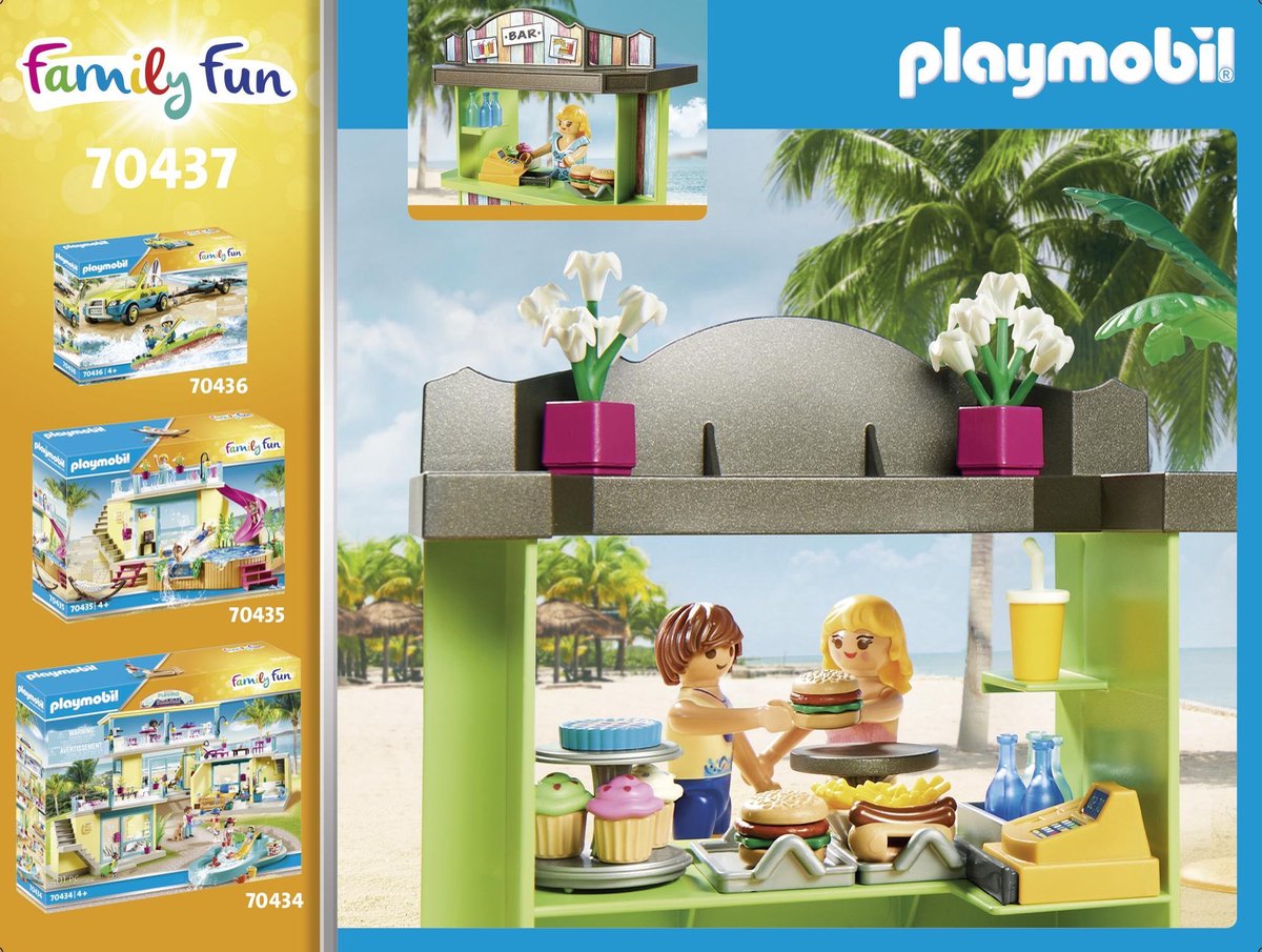 Playmobil Family Fun strandkiosk junior 66 delig