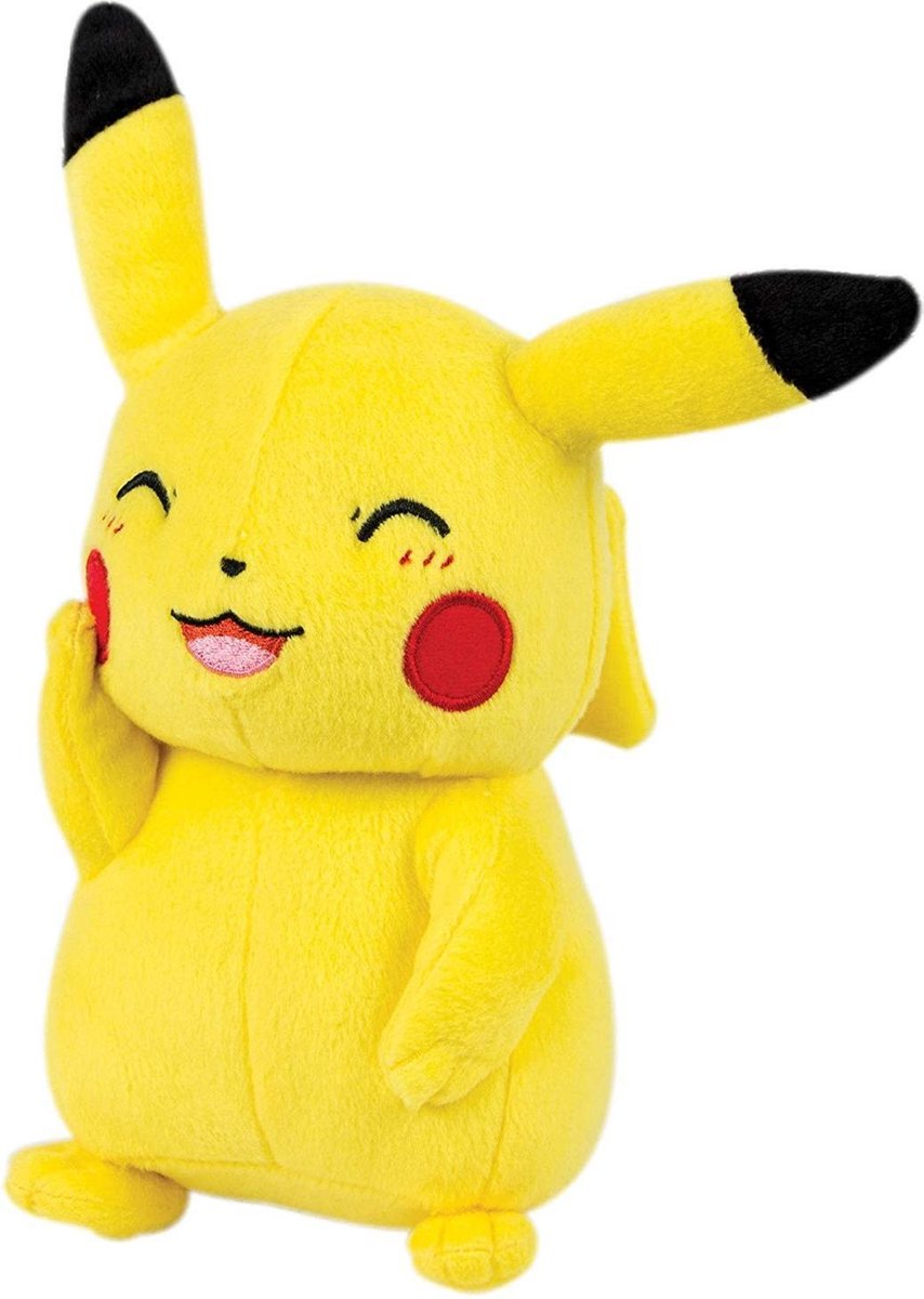 Tomy Pokémon knuffel Pikachu 30 cm pluche - Geel