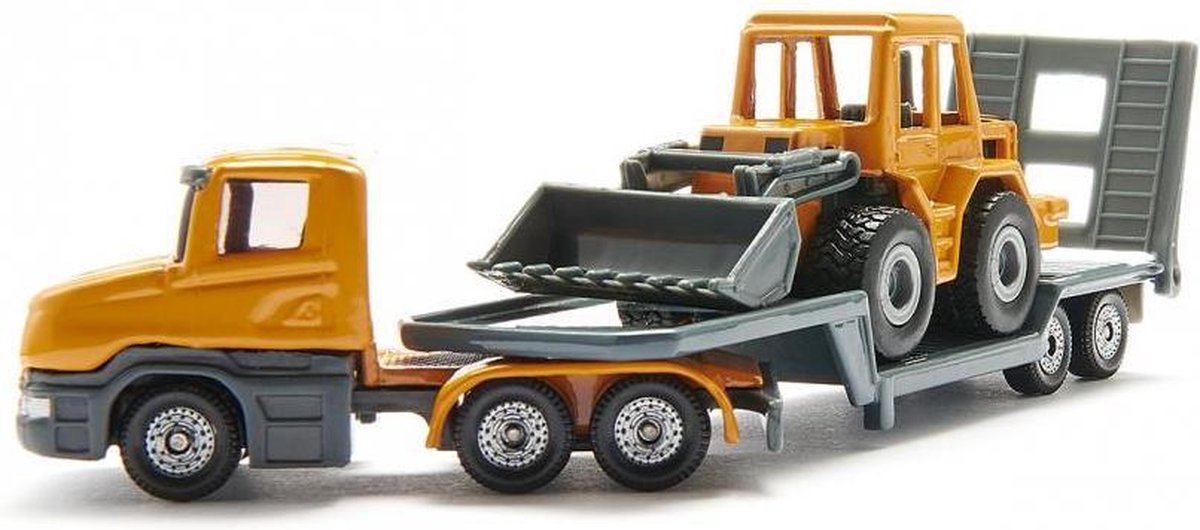 Siku dieplader met voorlader/zwart (1616) - Rood