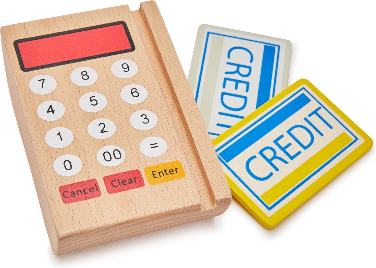 Joueco Jouéco houten kassa met scanner