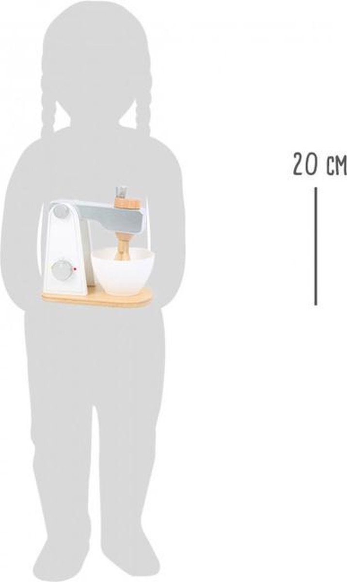 Small Foot houten mixer 24 cm 2 delig