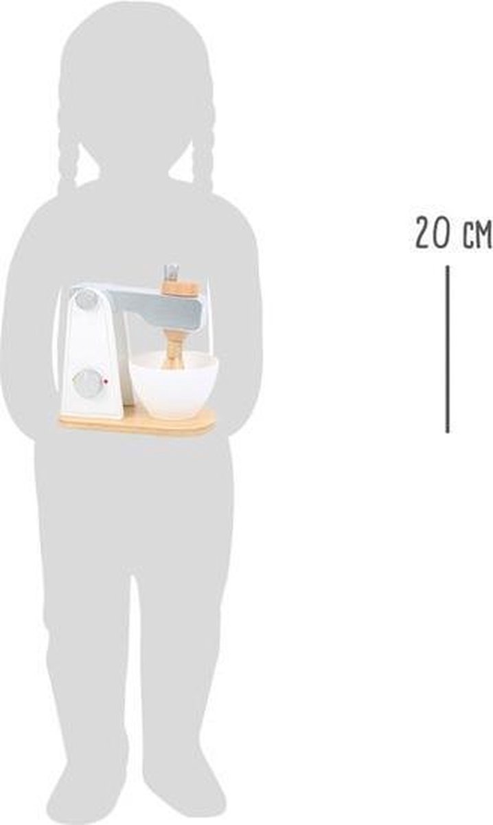 Small Foot houten mixer 24 cm 2 delig