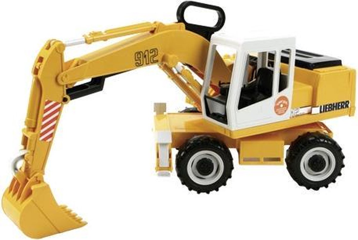 Bruder Liebherr Graafmachine (02426) - Geel