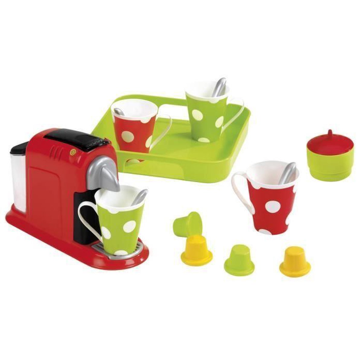 Ecoiffier écoiffier 100% Chef: koffiezetapparaat met servies 16 delig