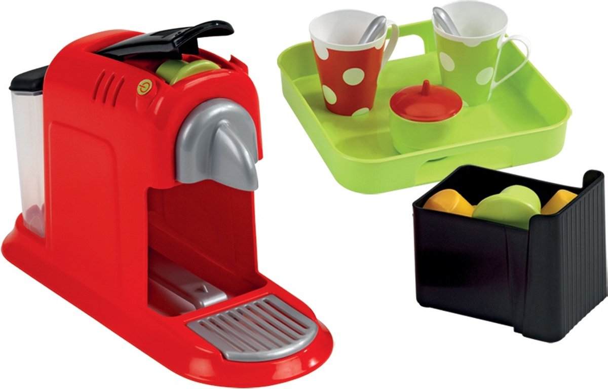 Ecoiffier écoiffier 100% Chef: koffiezetapparaat met servies 16 delig