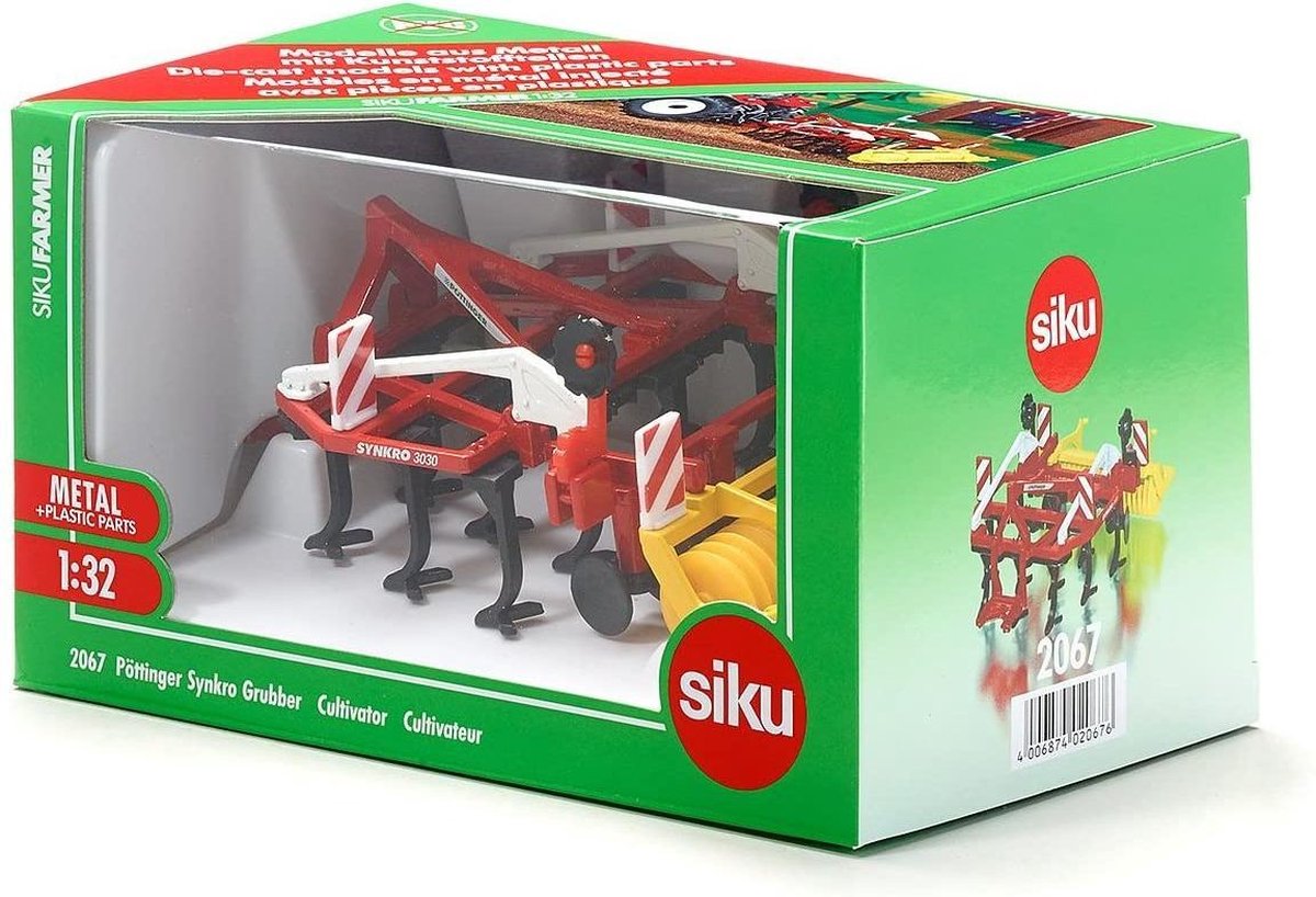 Siku Pöttinger Synkro 3030 cultivator (2067) - Rood