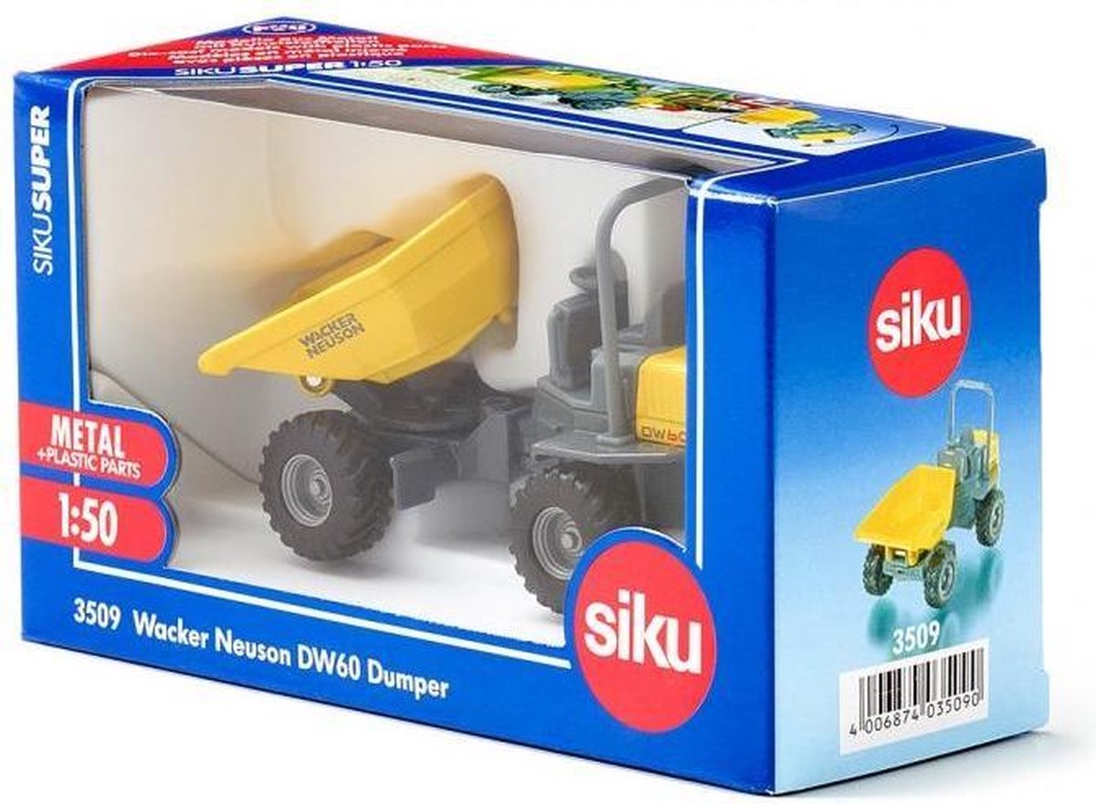 Siku Wacker Neuson DW60 dumper (3509) - Geel