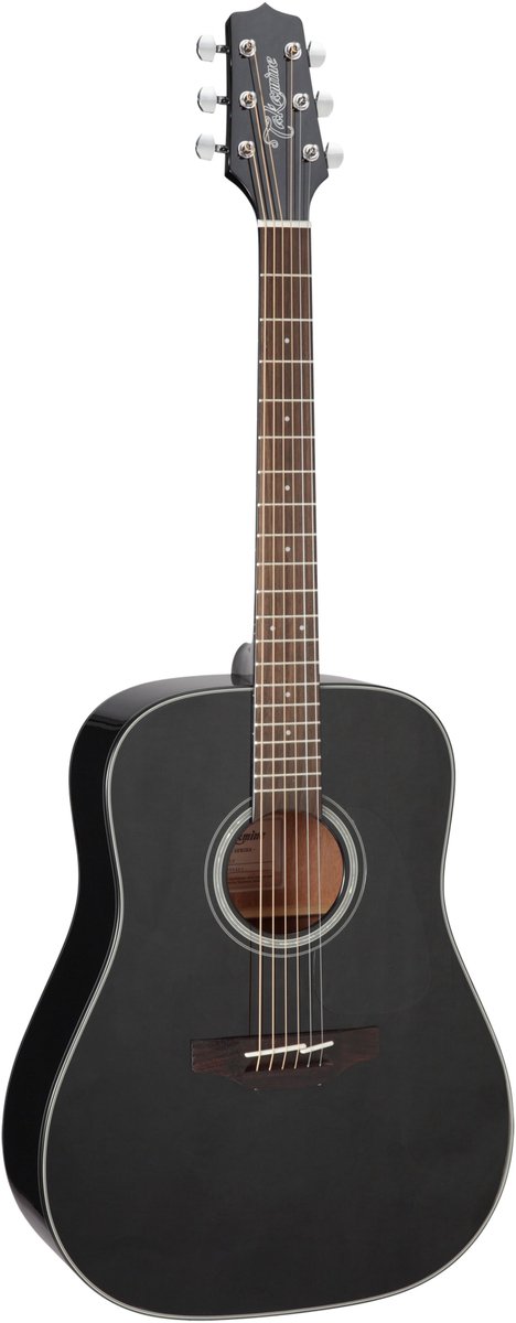 Takamine GD30-BLK solid top westerngitaar zwart