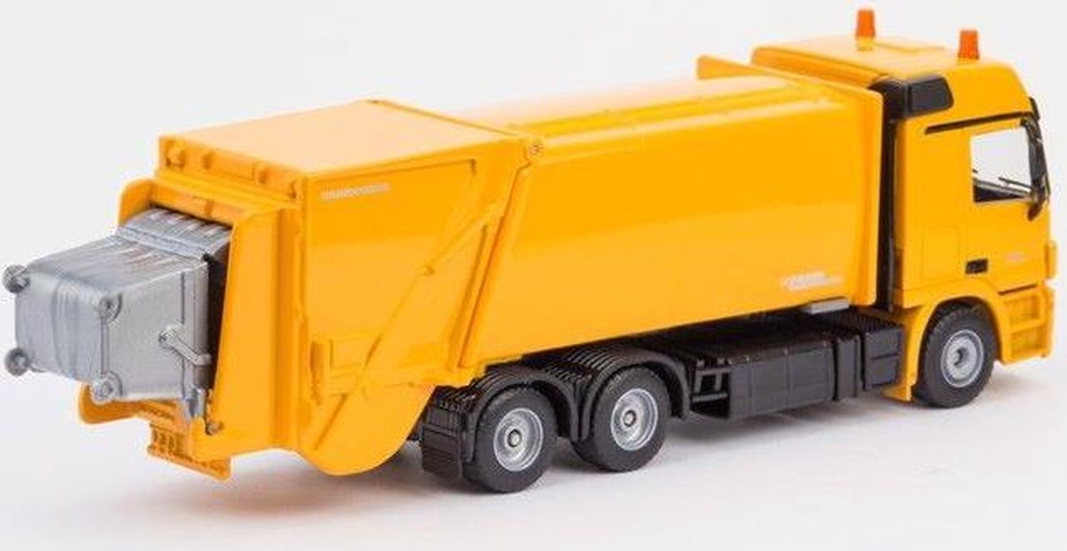 Siku Mercedes Benz vuiniswagen met Faun Variopress (2938) - Groen