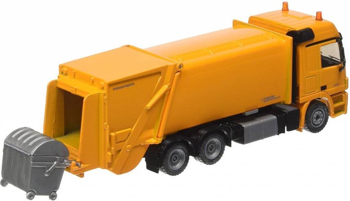 Siku Mercedes Benz vuiniswagen met Faun Variopress (2938) - Groen