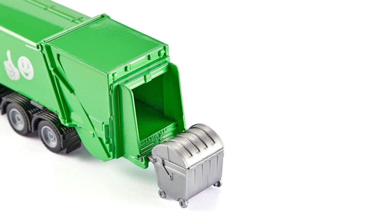 Siku Mercedes Benz vuiniswagen met Faun Variopress (2938) - Groen