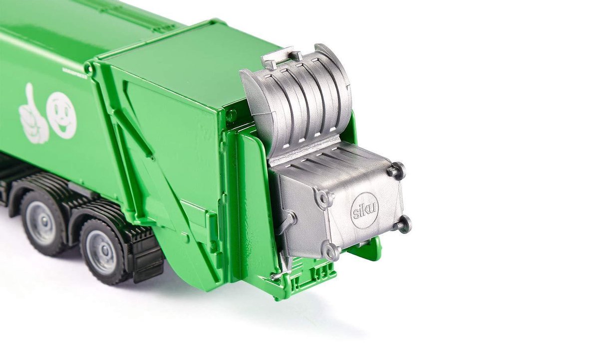 Siku Mercedes Benz vuiniswagen met Faun Variopress (2938) - Groen