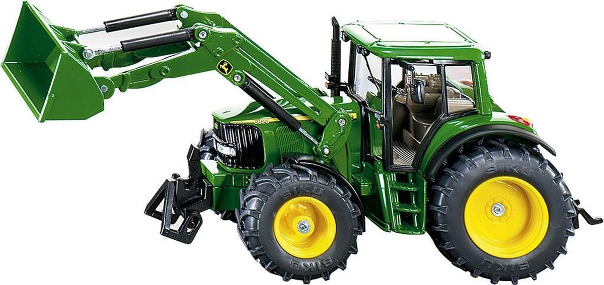 Siku John Deere 6820 tractor met voorlader (3652) - Groen