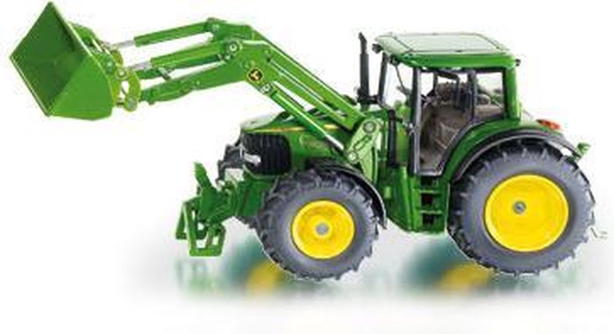 Siku John Deere 6820 tractor met voorlader (3652) - Groen