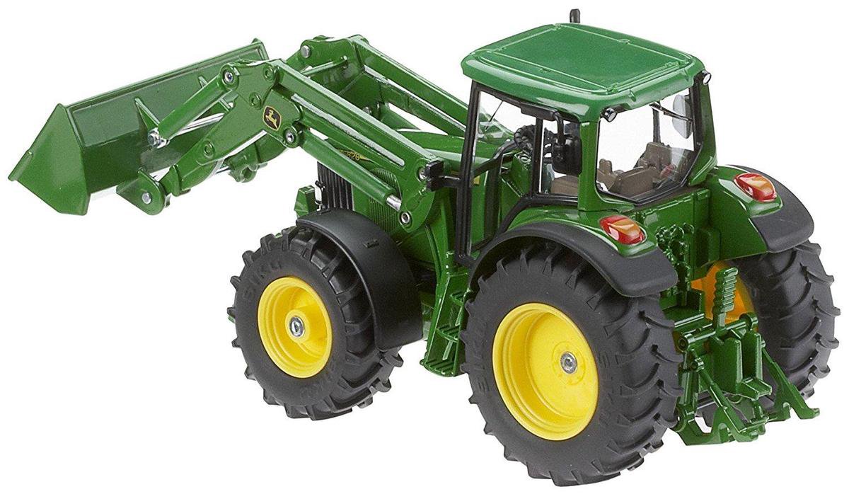 Siku John Deere 6820 tractor met voorlader (3652) - Groen