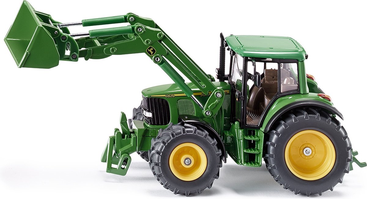 Siku John Deere 6820 tractor met voorlader (3652) - Groen