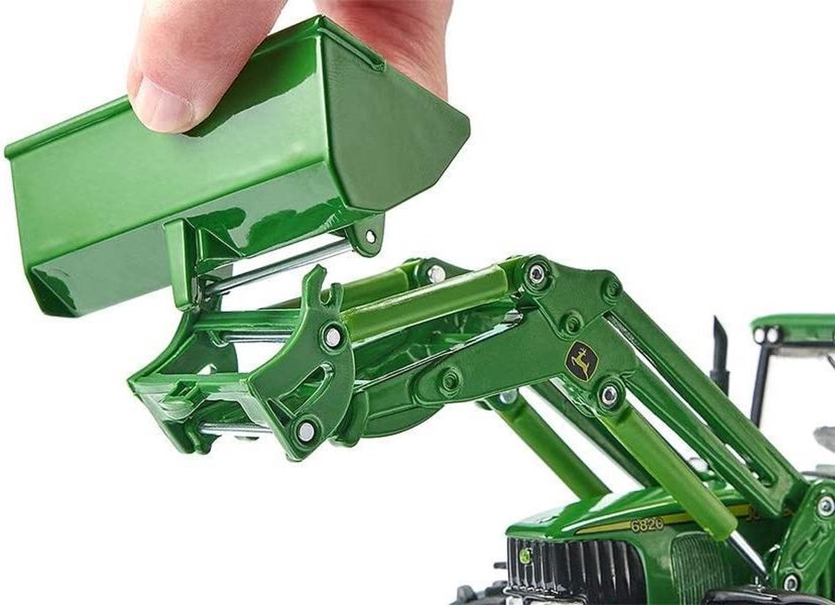 Siku John Deere 6820 tractor met voorlader (3652) - Groen