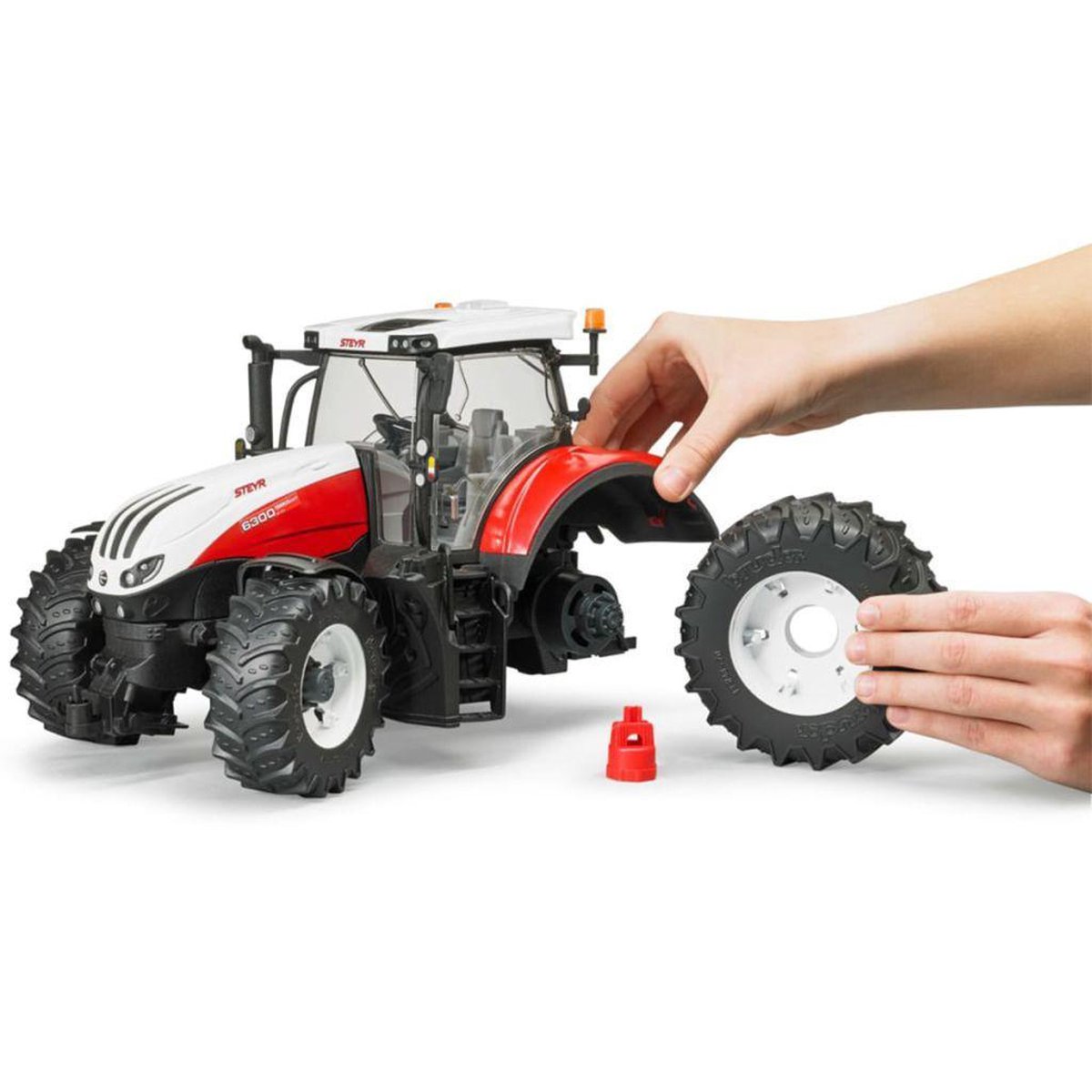 Bruder Steyr 6300 Terrus (03180) - Rood