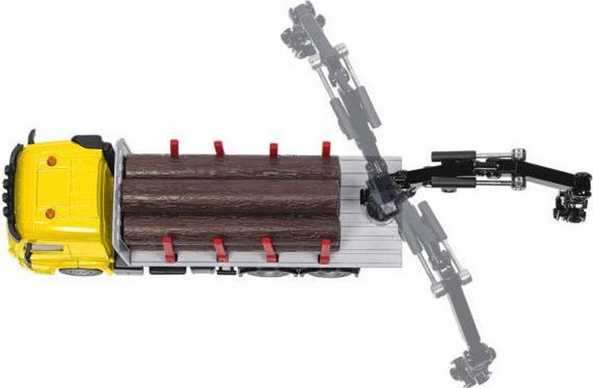 Siku Mercedes Benz Zetros 2733 houttransporter (2714) - Groen