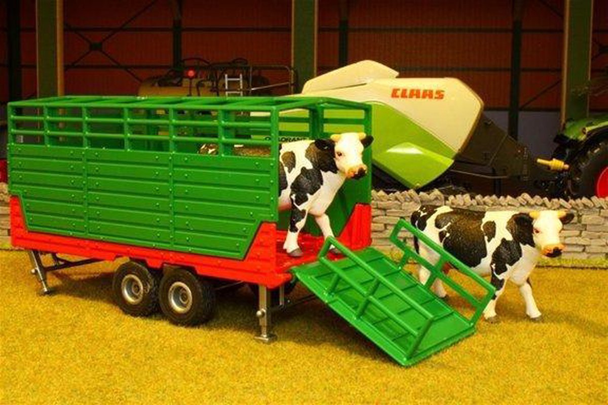 Siku veewagen met twee koeien/rood (2875) - Groen