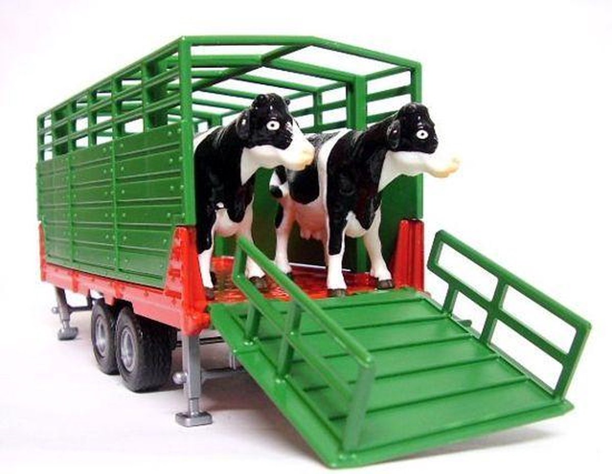 Siku veewagen met twee koeien/rood (2875) - Groen