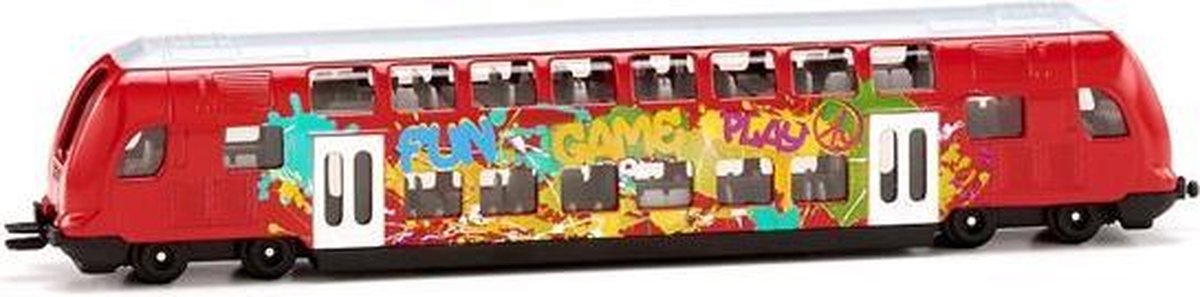 Siku dubbeldekstrein 19 cm (1791) - Rood