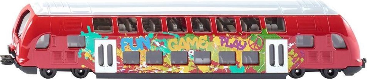 Siku dubbeldekstrein 19 cm (1791) - Rood