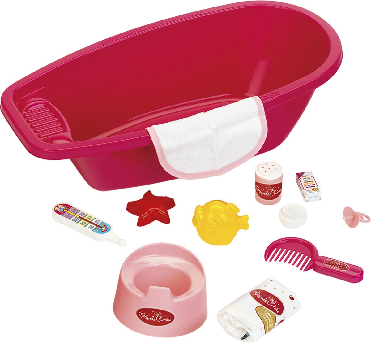 Klein Princess Coralie babybad set 12 delig 51 cm - Roze