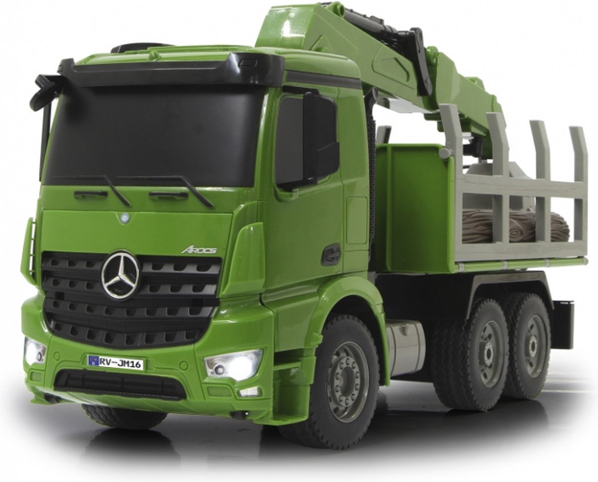 Jamara RC Mercedes Benz Actros vrachtwagen 39,5 x 23 cm 10 delig - Groen