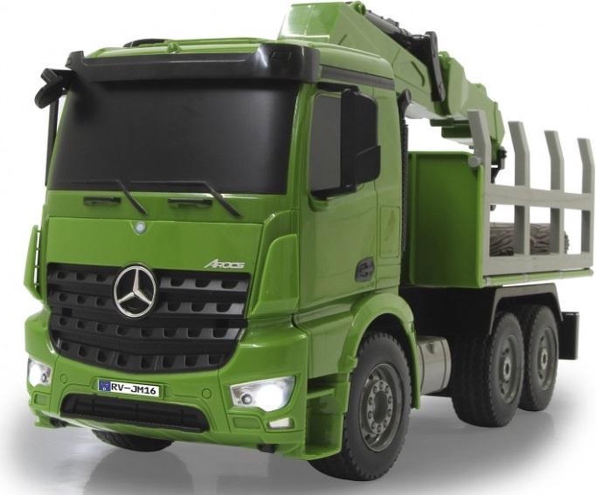 Jamara RC Mercedes Benz Actros vrachtwagen 39,5 x 23 cm 10 delig - Groen