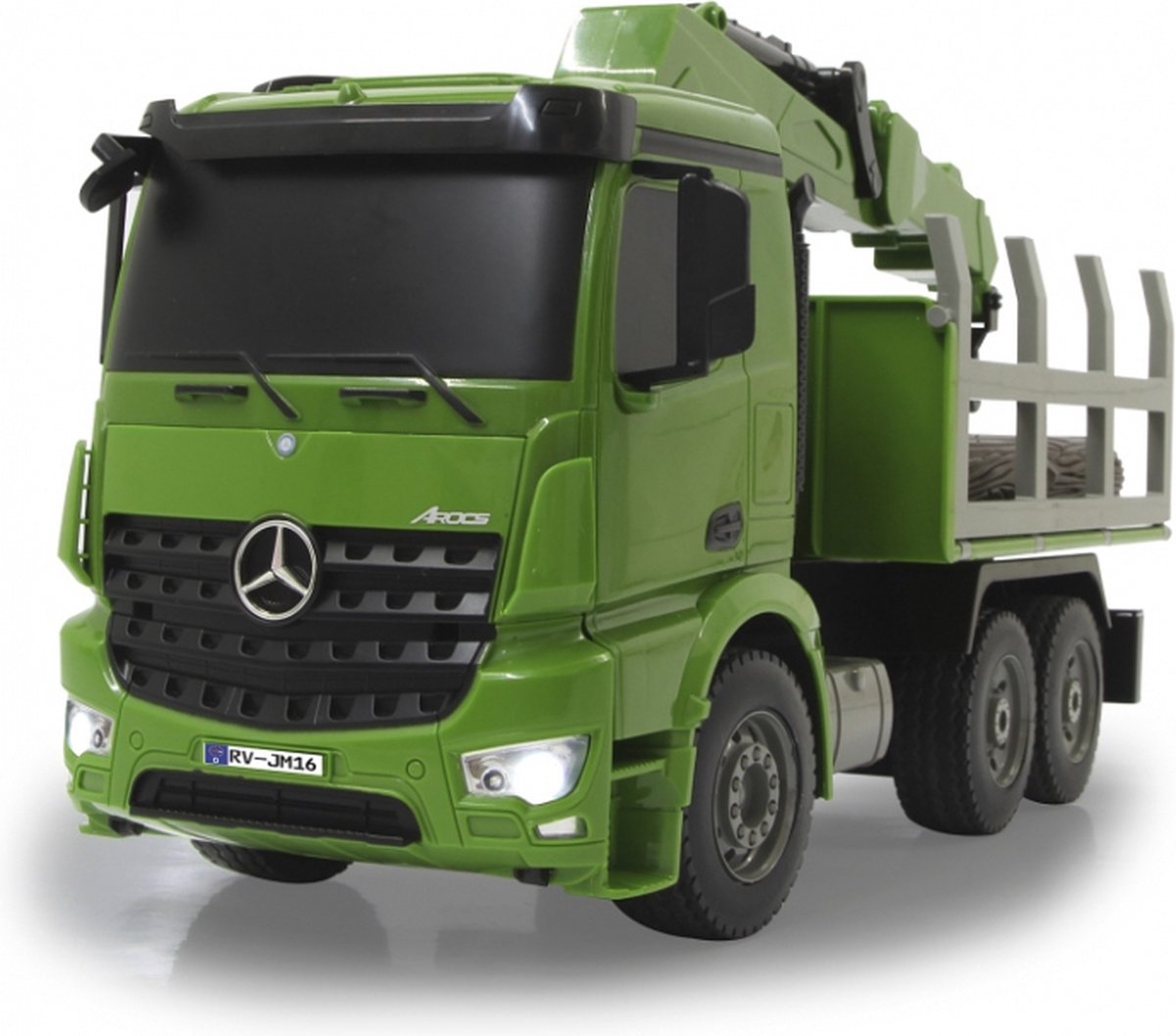Jamara RC Mercedes Benz Actros vrachtwagen 39,5 x 23 cm 10 delig - Groen