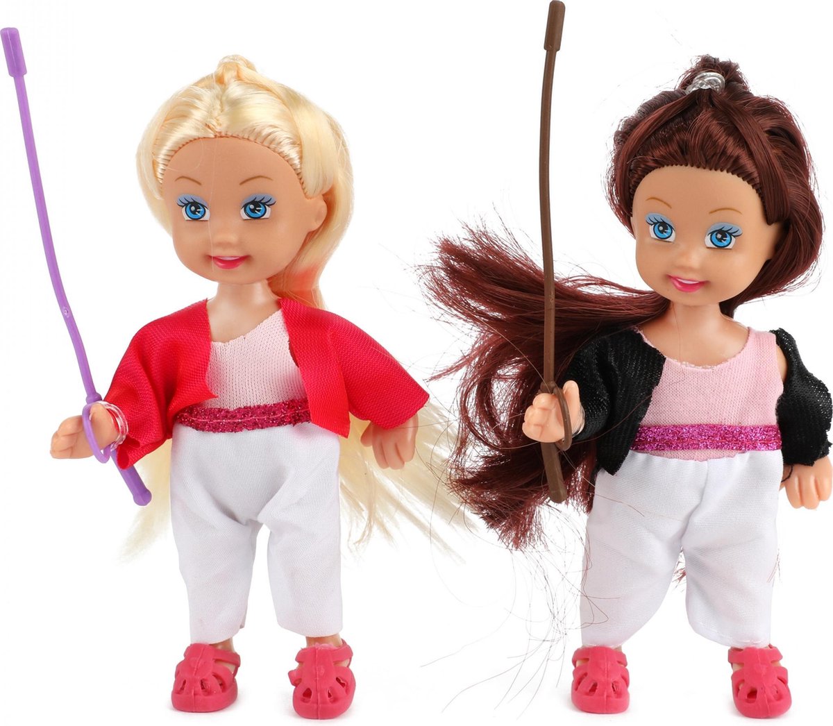Toi-Toys Toi Toys minipop met paardjes Lilly junior beige 4 delig - Bruin