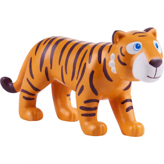 HABA Little Friends poppenhuispop Tijger junior 11,5 cm PVC - Oranje