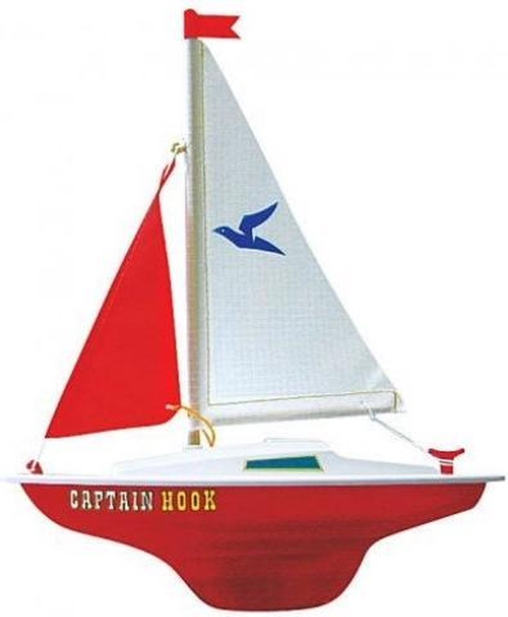 GÃ¼nther Flugspiele Günther modelzeilboot Captain Hook 24 x 31 cm/rood - Wit