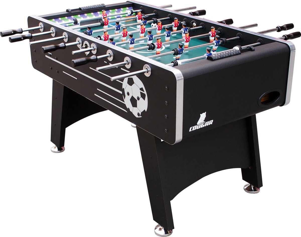 Cougar Arena voetbaltafel 141 x 75 x 88 cm - Zwart