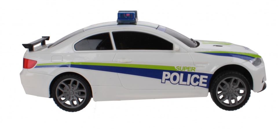 Jonotoys politie auto met licht en geluid 24 cm - Wit